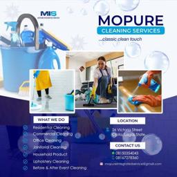 Mopure cleaning services 
